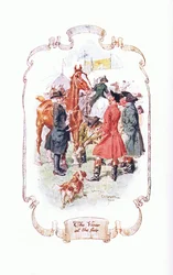 De dominee op de kermis, uit The Vicar of Wakefield gepubliceerd door J M Dent & Son Ltd, 1920s